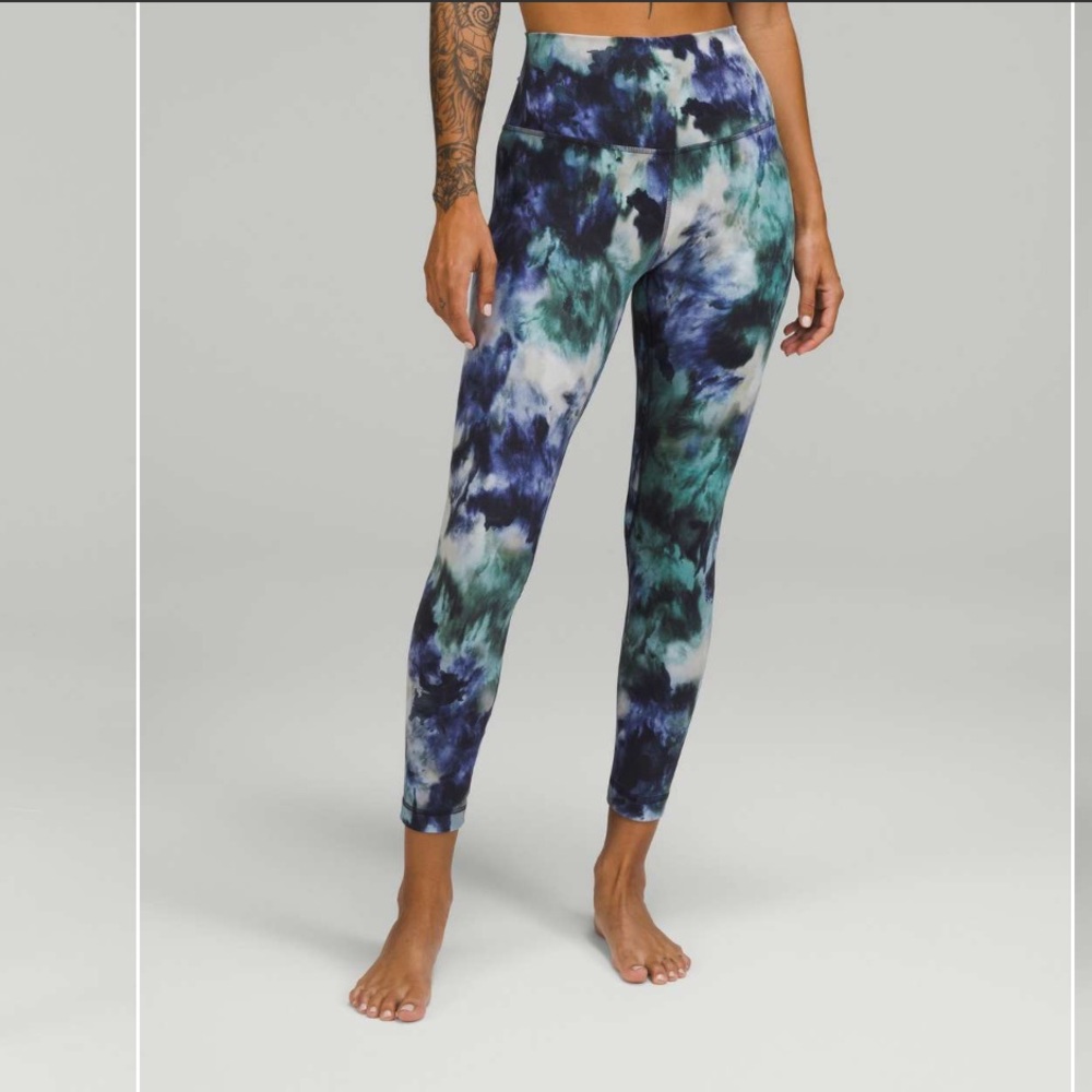 Lululemon Align High-Rise Pant 25" Meteor Wash Print Multi Size 8